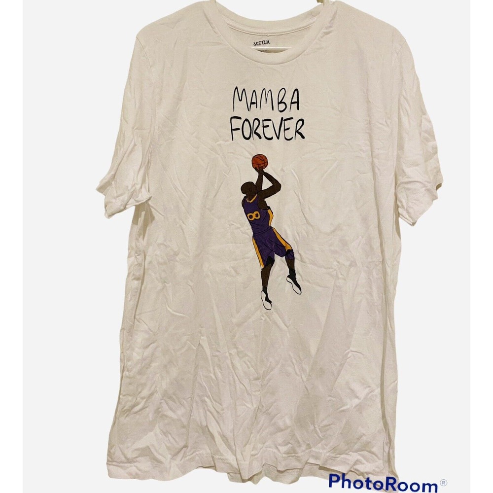 Kobe shirt xl Bryant Mamba Forever By Sketch Culture la Lakers NBA Basketball